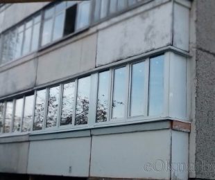 Балконная рама из ПВХ. Фаниполь. №9