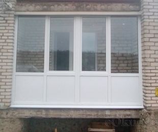 Балконная рама из ПВХ. Фаниполь. №13