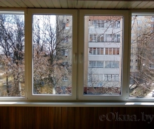 Балконная рама из ПВХ. Фаниполь. №7