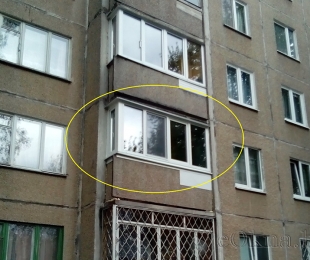 Балконная рама из ПВХ. Фаниполь. №2